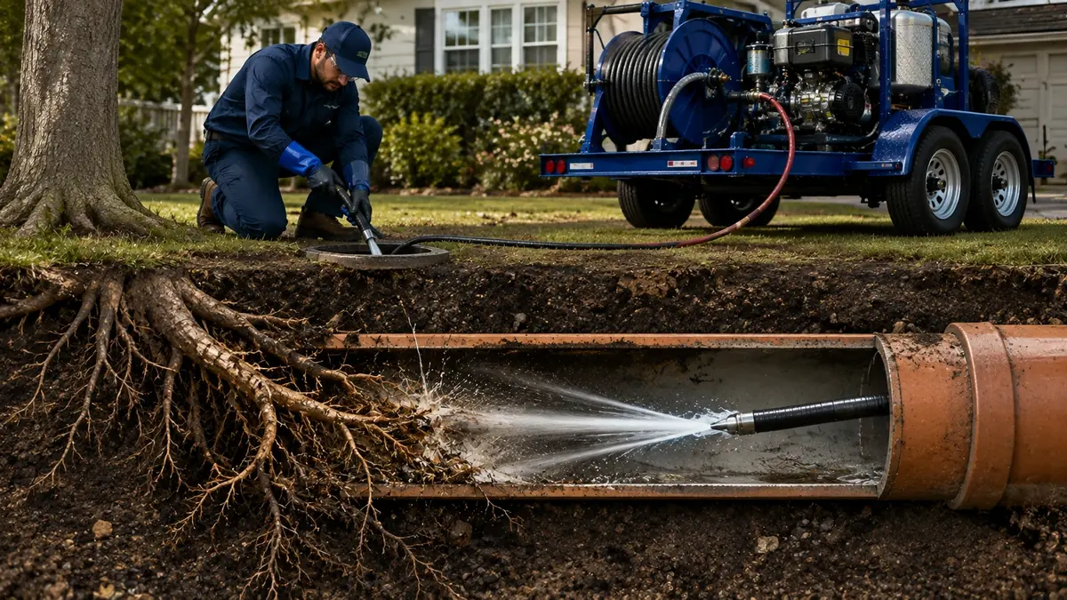 Tree Root Removal with Hydro Jetting in Dublin